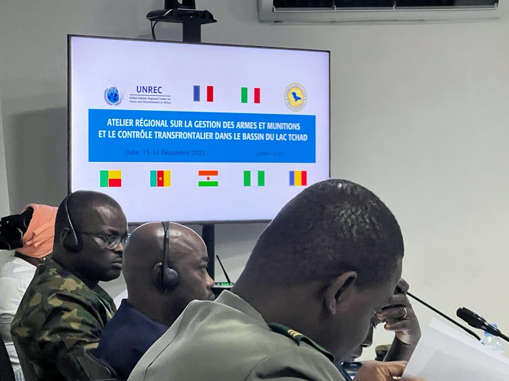 A Regional workshop on Weapons and Ammunition Management and Cross-border Control in the Lade Chad Basin in Lomé, Togo.
