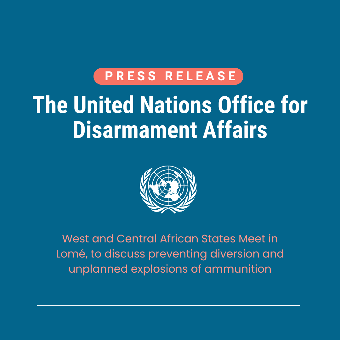 Press Release: Global Ammunition Framework Lomé| 4-5 September 2024