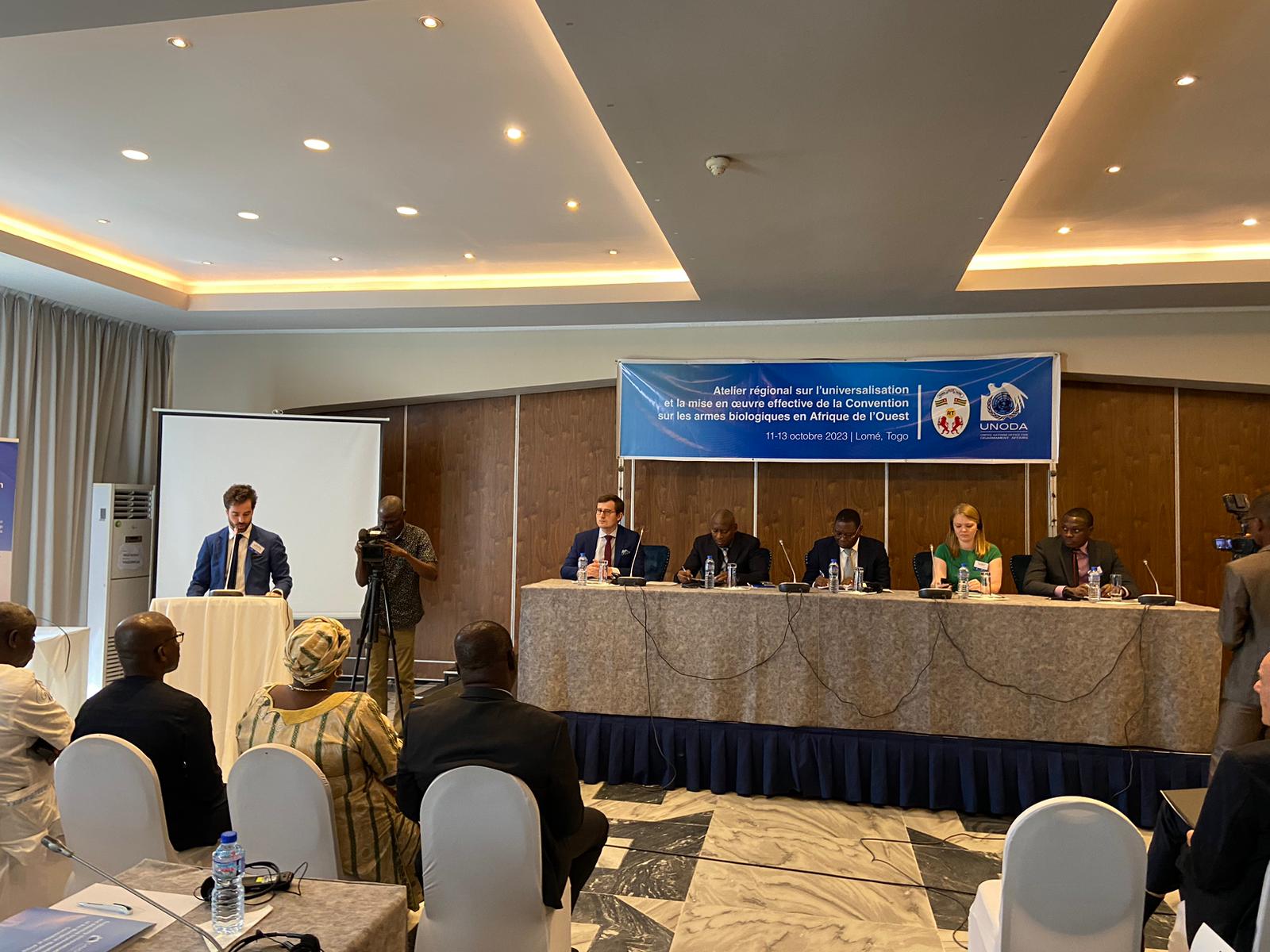 Regional workshop on universalization and effective implementation of the biological weapons convention in Western Africa